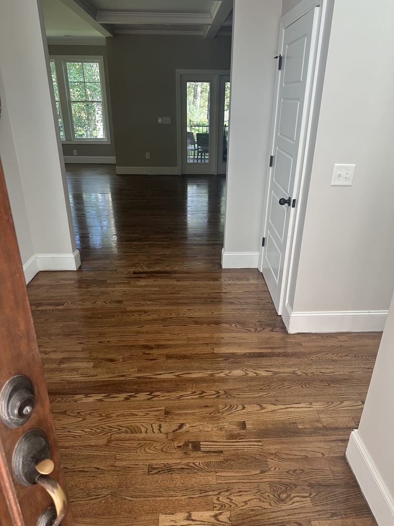 After: dining room repairs completed by Willard's Restoration