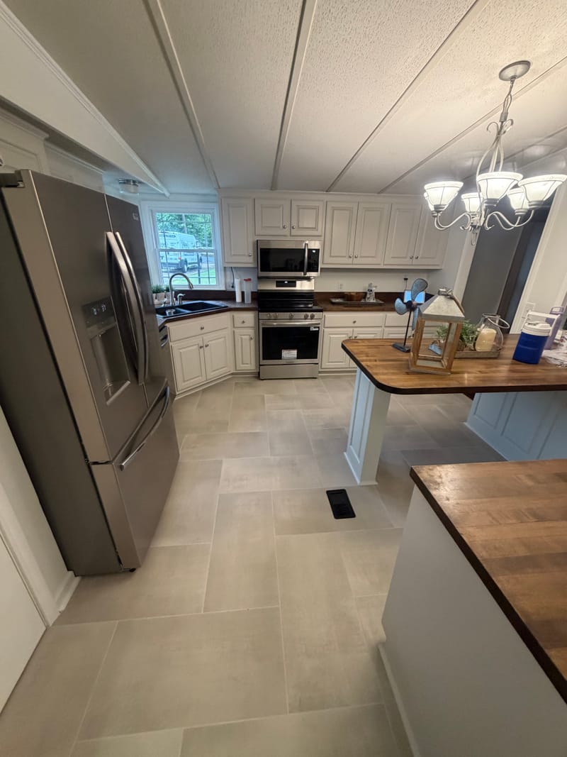 After: kitchen water damage completed by Willard's Restoration