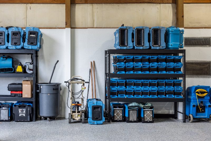 Willard's Restoration cleaning and drying equipment stocked and ready